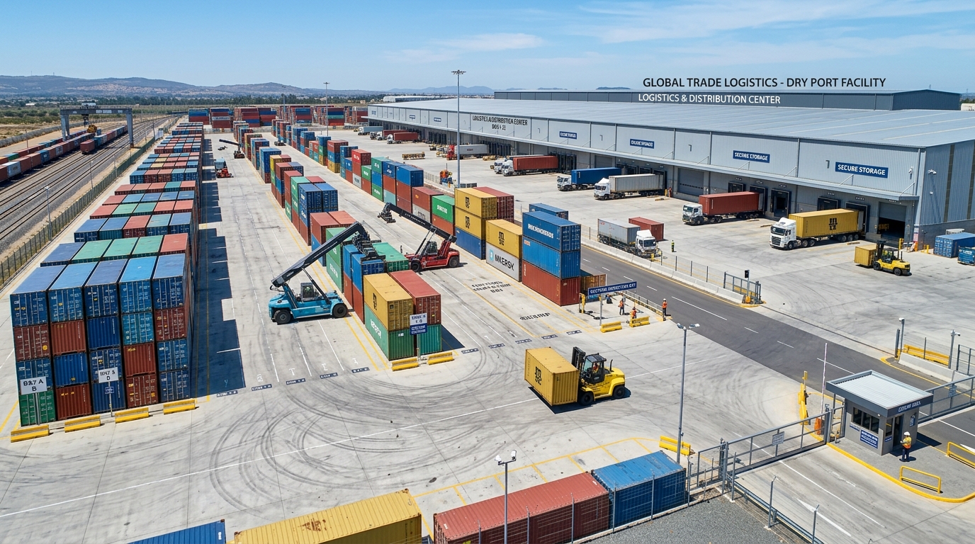 Dry Port Goods Storage Container Facility